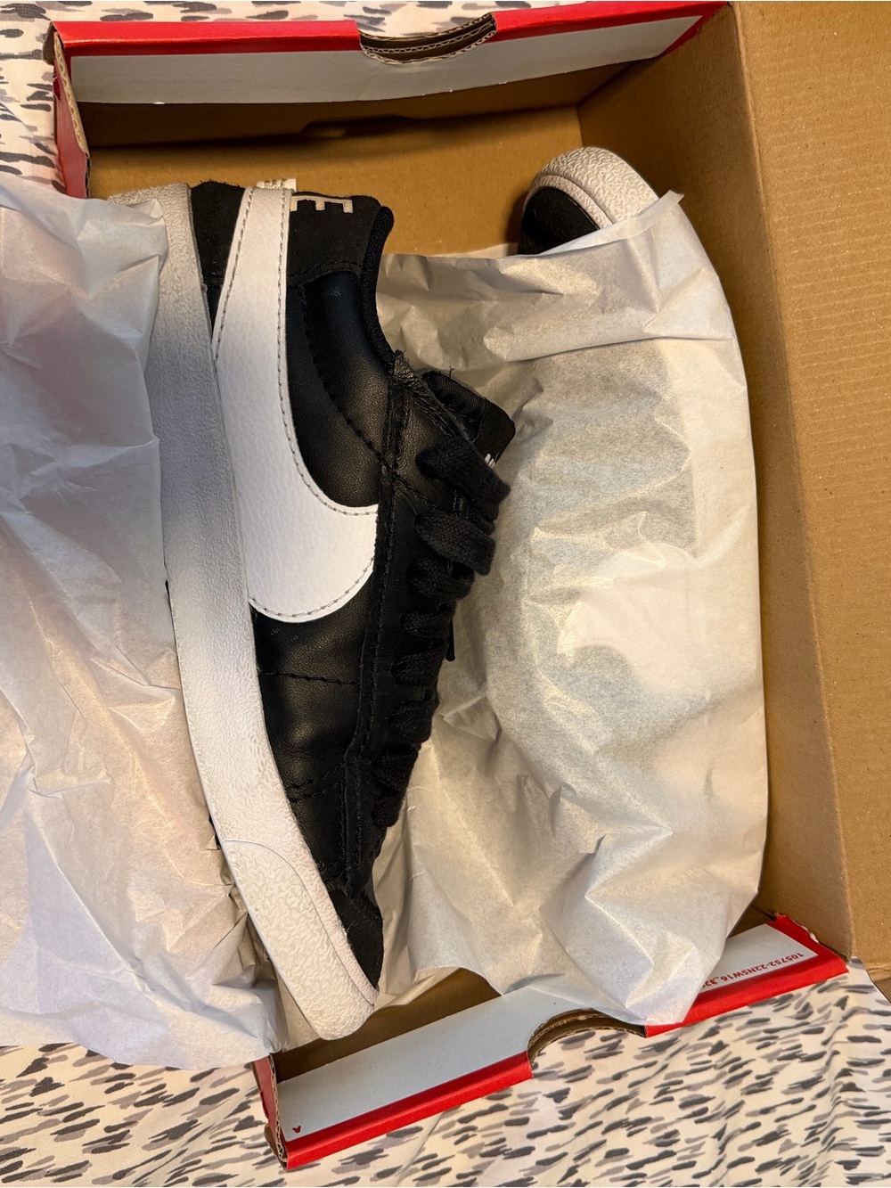 Nike Black/White Classic Low-Top Sneakers